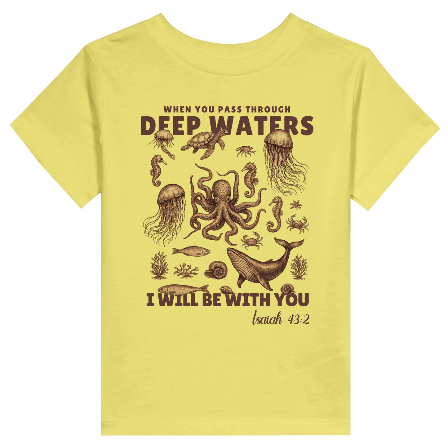 Deep Waters Christian Toddler Staple T-Shirt - ClaimedbyGodDesigns