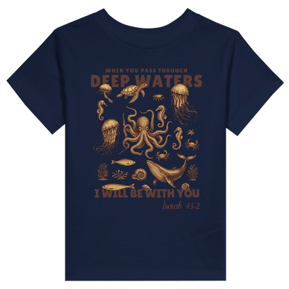 Deep Waters Christian Toddler Staple T-Shirt - ClaimedbyGodDesigns