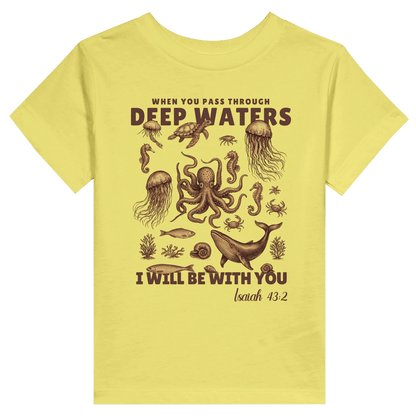 Deep Waters Christian Toddler Staple T-Shirt - ClaimedbyGodDesigns