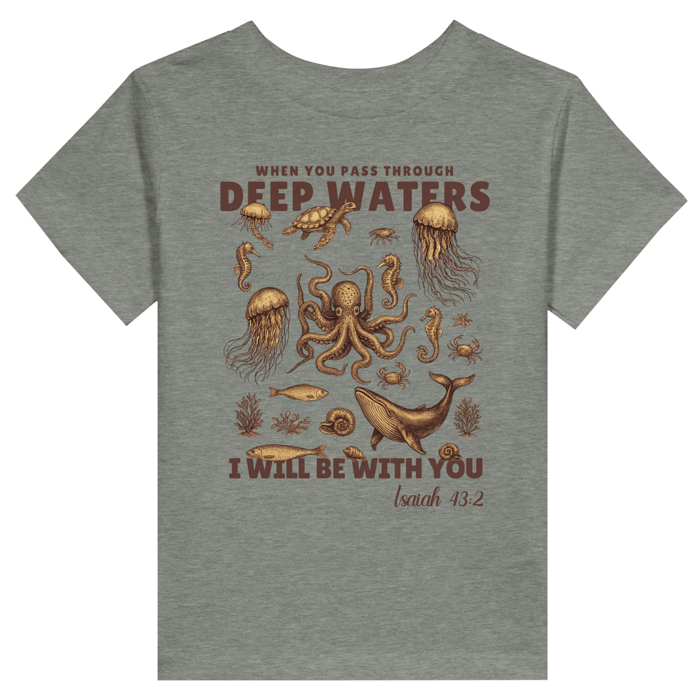 Deep Waters Christian Toddler Staple T-Shirt - ClaimedbyGodDesigns
