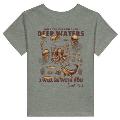Deep Waters Christian Toddler Staple T-Shirt - ClaimedbyGodDesigns