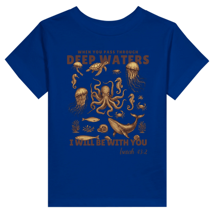 Deep Waters Christian Toddler Staple T-Shirt - ClaimedbyGodDesigns