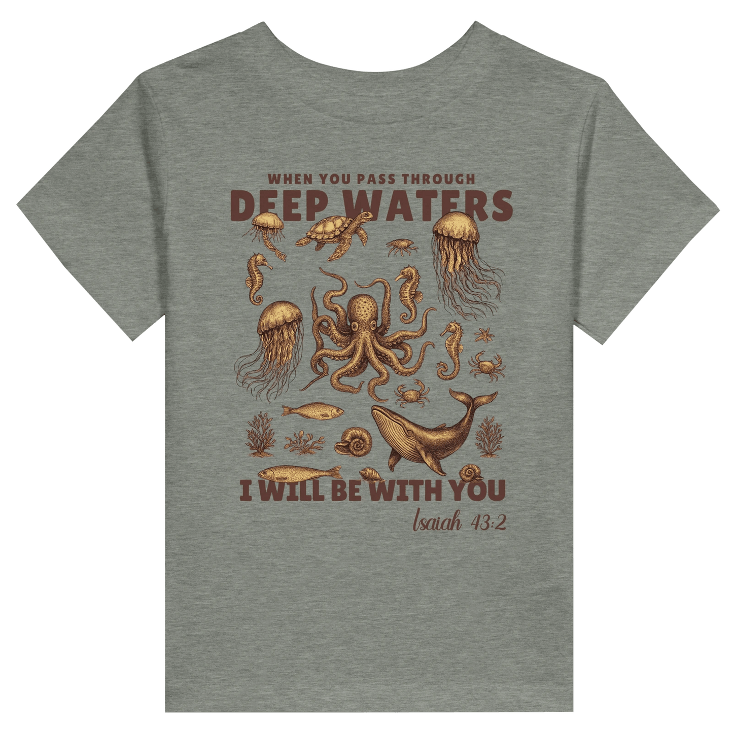 Deep Waters Christian Toddler Staple T-Shirt - ClaimedbyGodDesigns
