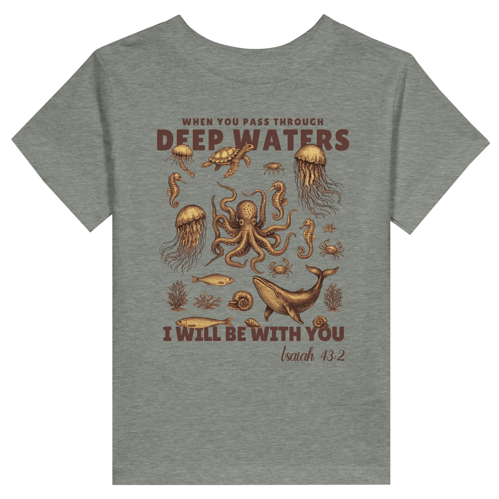 Deep Waters Christian Toddler Staple T-Shirt - ClaimedbyGodDesigns