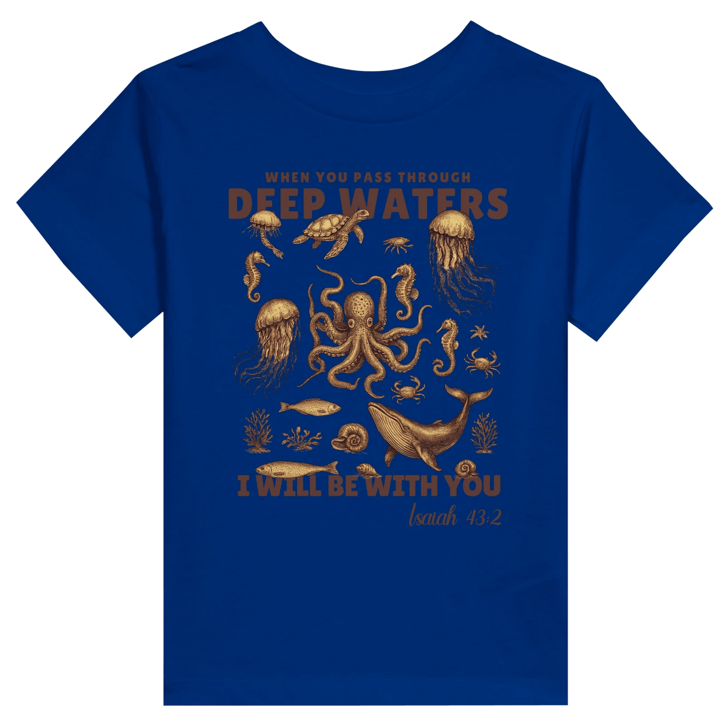 Deep Waters Christian Toddler Staple T-Shirt - ClaimedbyGodDesigns