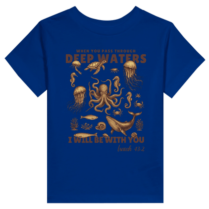 Deep Waters Christian Toddler Staple T-Shirt - ClaimedbyGodDesigns