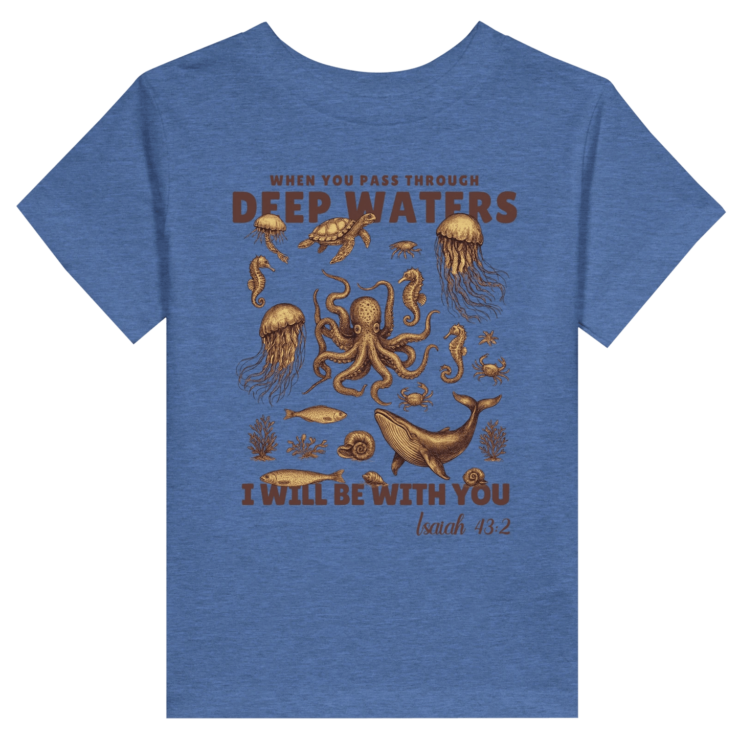 Deep Waters Christian Toddler Staple T-Shirt - ClaimedbyGodDesigns