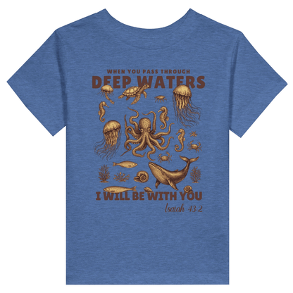 Deep Waters Christian Toddler Staple T-Shirt - ClaimedbyGodDesigns