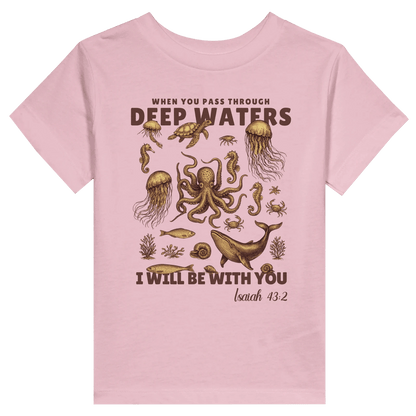 Deep Waters Christian Toddler Staple T-Shirt - ClaimedbyGodDesigns