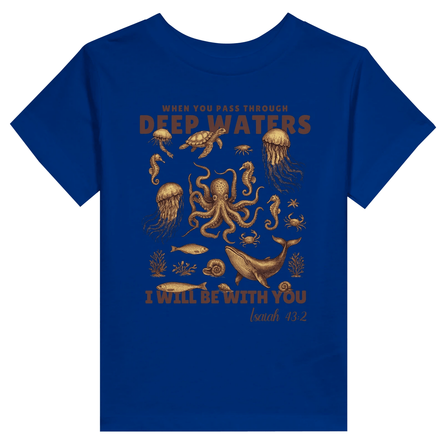 Deep Waters Christian Toddler Staple T-Shirt - ClaimedbyGodDesigns