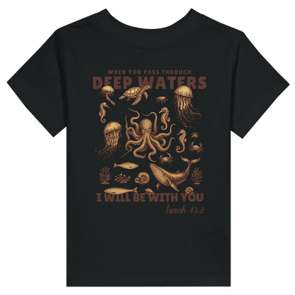 Deep Waters Christian Toddler Staple T-Shirt - ClaimedbyGodDesigns