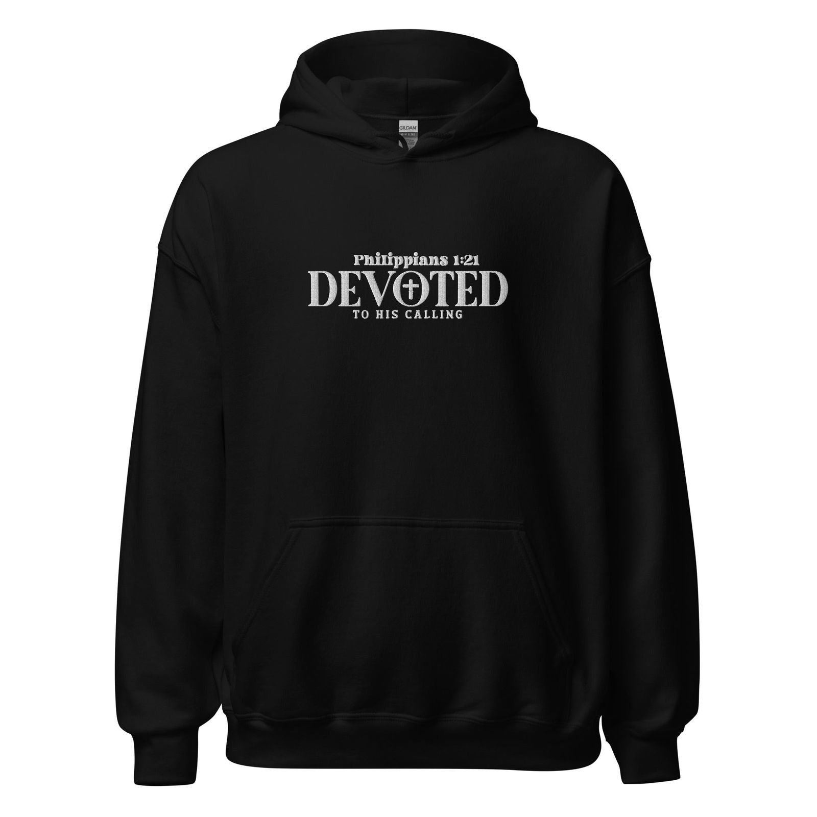 Devoted Unisex Christian Embroidered Hooded Sweatshirt - ClaimedbyGodDesigns