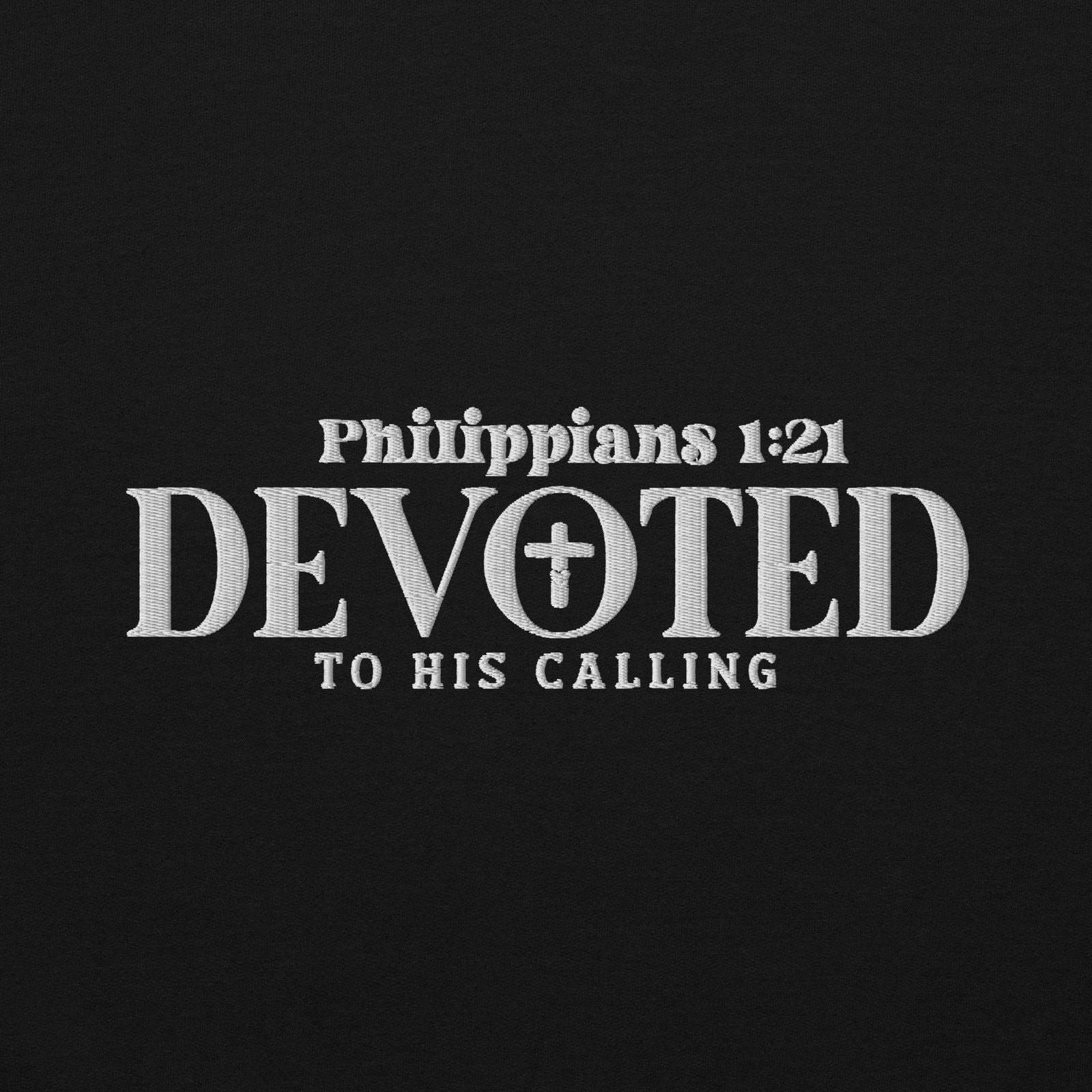 Devoted Unisex Christian Embroidered Hooded Sweatshirt - ClaimedbyGodDesigns