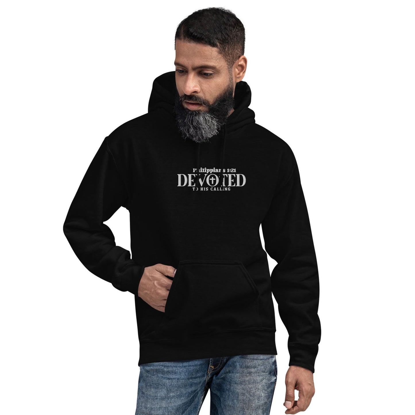 Devoted Unisex Christian Embroidered Hooded Sweatshirt - ClaimedbyGodDesigns