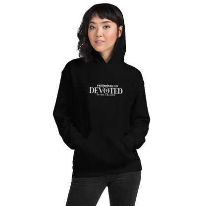 Devoted Unisex Christian Embroidered Hooded Sweatshirt - ClaimedbyGodDesigns