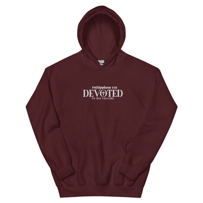 Devoted Unisex Christian Embroidered Hooded Sweatshirt - ClaimedbyGodDesigns