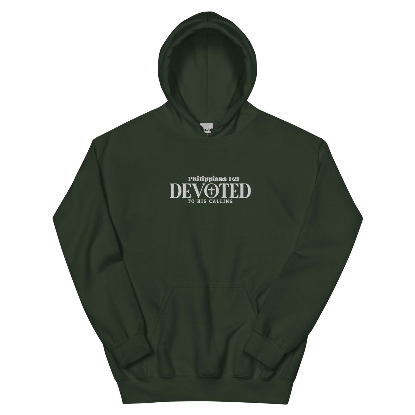 Devoted Unisex Christian Embroidered Hooded Sweatshirt - ClaimedbyGodDesigns
