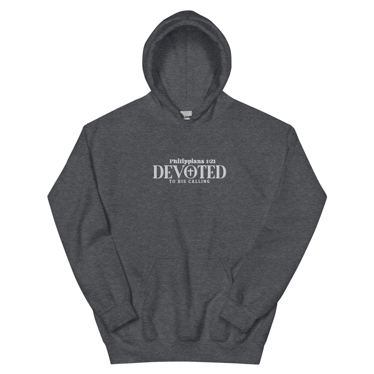 Devoted Unisex Christian Embroidered Hooded Sweatshirt - ClaimedbyGodDesigns