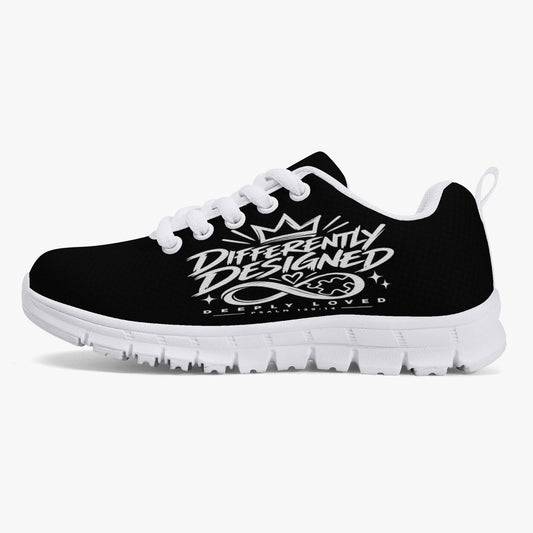 Differently Designed, Deeply Loved Autism Awareness Kids' Christian Sneakers | Psalm 139:14 - Claimed by God Designs