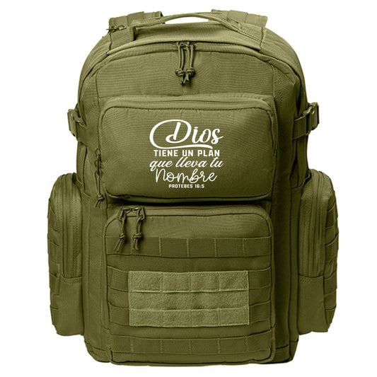 Dios Tiene Un Plan Spanish Christian Backpack - ClaimedbyGodDesigns