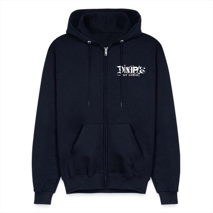 Disciple Of Christ Christian Unisex Full Zip Hooded Sweatshirt - ClaimedbyGodDesigns
