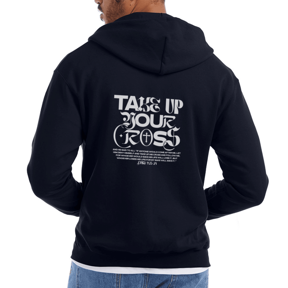 Disciple Of Christ Christian Unisex Full Zip Hooded Sweatshirt - ClaimedbyGodDesigns