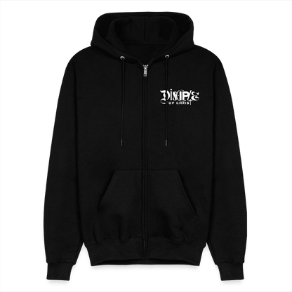 Disciple Of Christ Christian Unisex Full Zip Hooded Sweatshirt - ClaimedbyGodDesigns