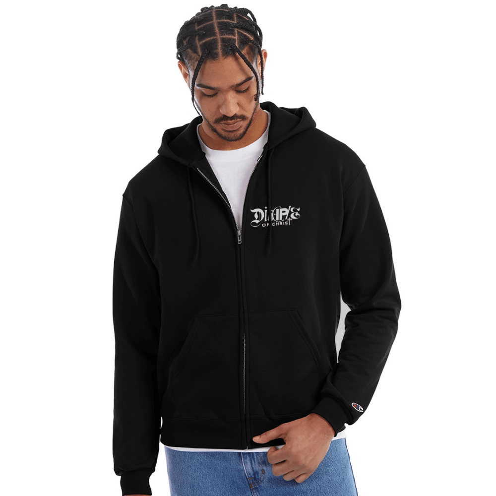 Disciple Of Christ Christian Unisex Full Zip Hooded Sweatshirt - ClaimedbyGodDesigns