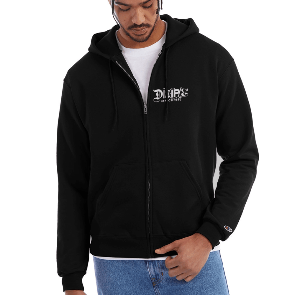 Disciple Of Christ Christian Unisex Full Zip Hooded Sweatshirt - ClaimedbyGodDesigns