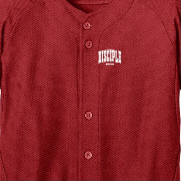 Disciple Youth Christian Full-Button Jersey - ClaimedbyGodDesigns