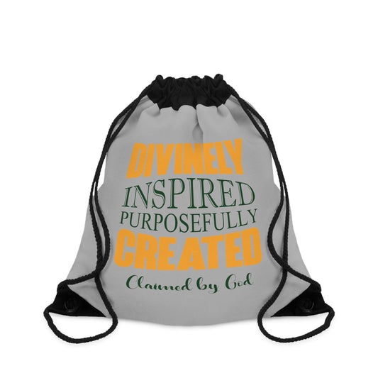 Divinely Inspired Purposefully Created Drawstring Bag - ClaimedbyGodDesigns