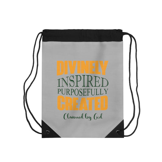Divinely Inspired Purposefully Created Drawstring Bag - ClaimedbyGodDesigns
