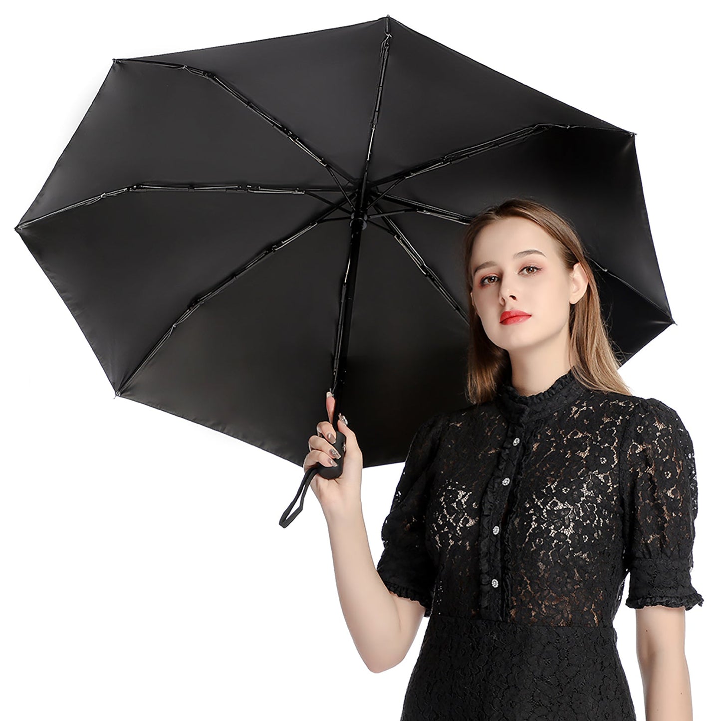Do It For Him Auto Umbrella with Printed Pattern Outside - ClaimedbyGodDesigns