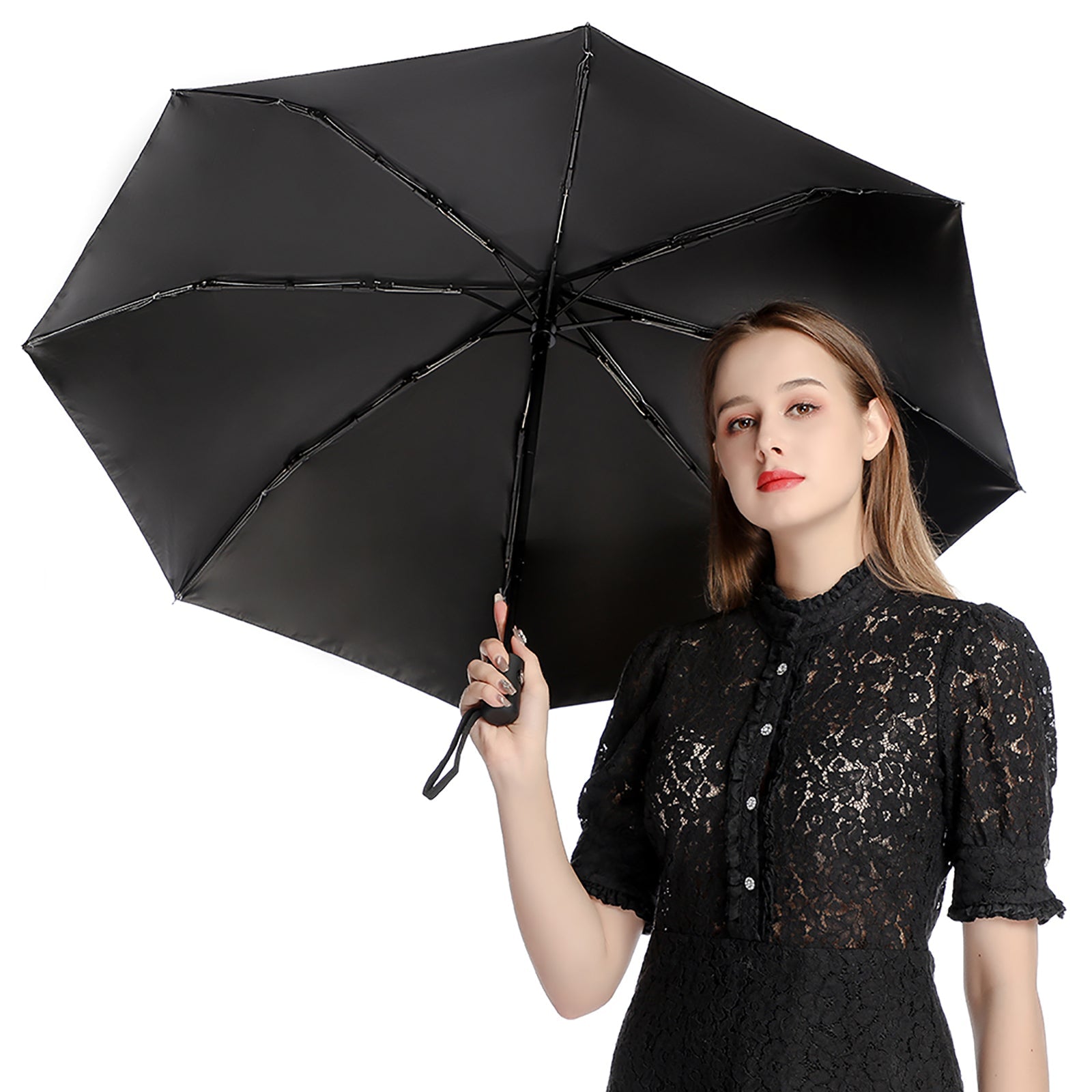 Do It For Him Auto Umbrella with Printed Pattern Outside - ClaimedbyGodDesigns