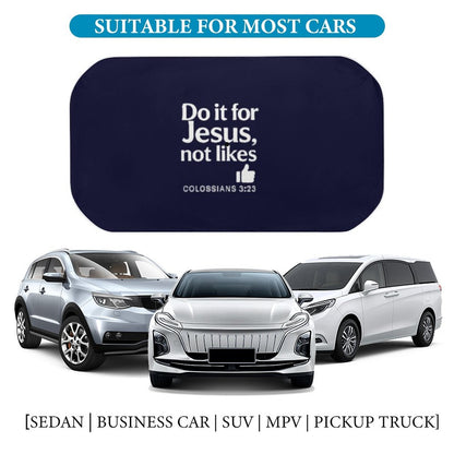 Do It For Him Christian Car Sunshade Umbrella - ClaimedbyGodDesigns
