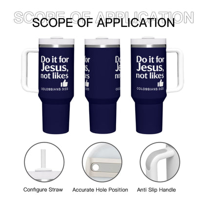 Do It For Him Christian Stainless Steel Tumbler 40oz - ClaimedbyGodDesigns