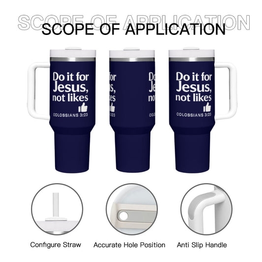 Do It For Him Christian Stainless Steel Tumbler 40oz - ClaimedbyGodDesigns