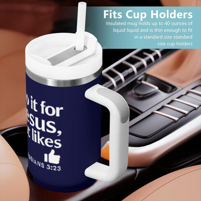 Do It For Him Christian Stainless Steel Tumbler 40oz - ClaimedbyGodDesigns
