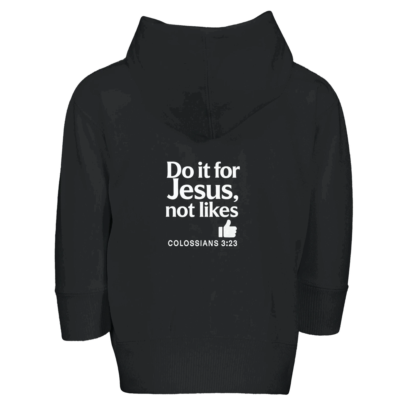 Do It For Him Not Likes Christian Toddler Full-Zip Zip Fleece Hooded - ClaimedbyGodDesigns