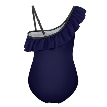 Do It For Him Youth Christian Ruffled One-Piece Swimsuit - ClaimedbyGodDesigns