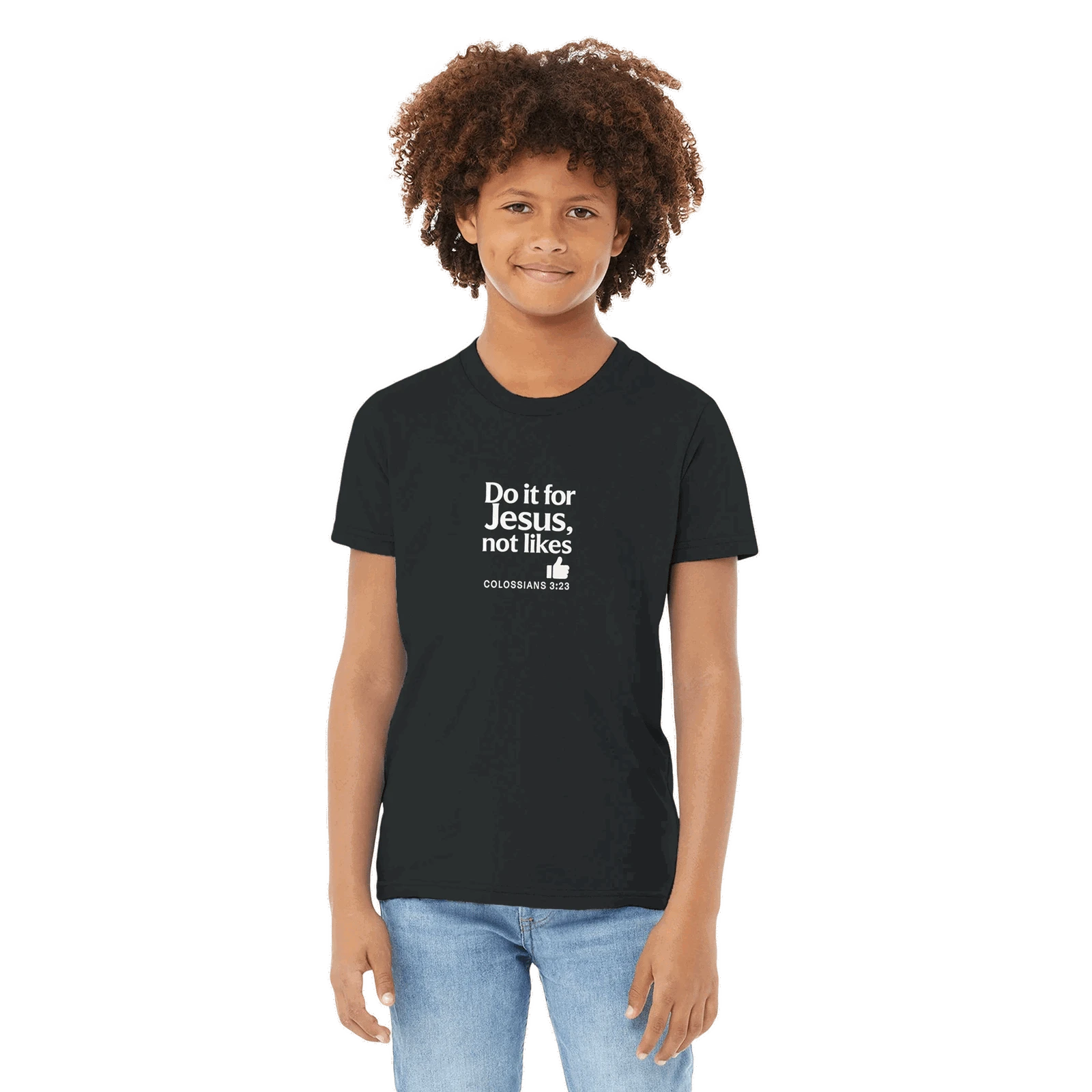 Do It For Him Youth Christian T-shirt - ClaimedbyGodDesigns