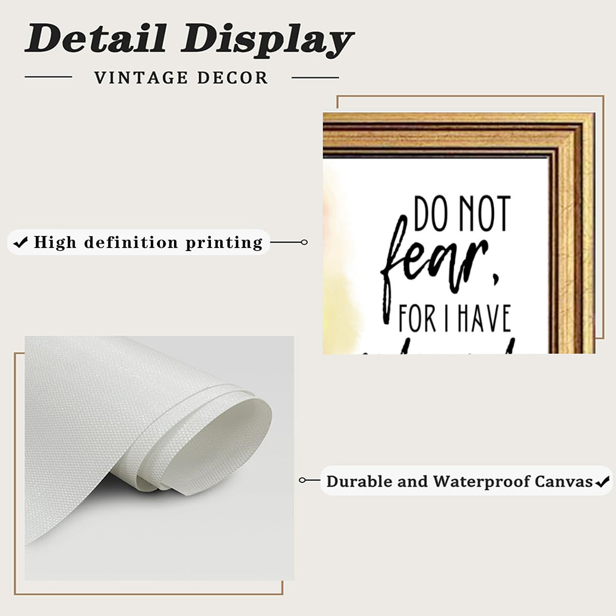 Do Not Fear Christian Canvas - ClaimedbyGodDesigns