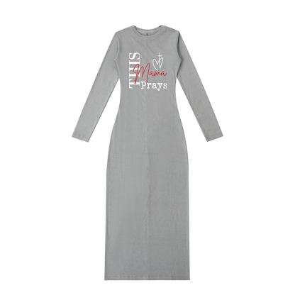 Dyed Washed Slit Maxi Dress - ClaimedbyGodDesigns