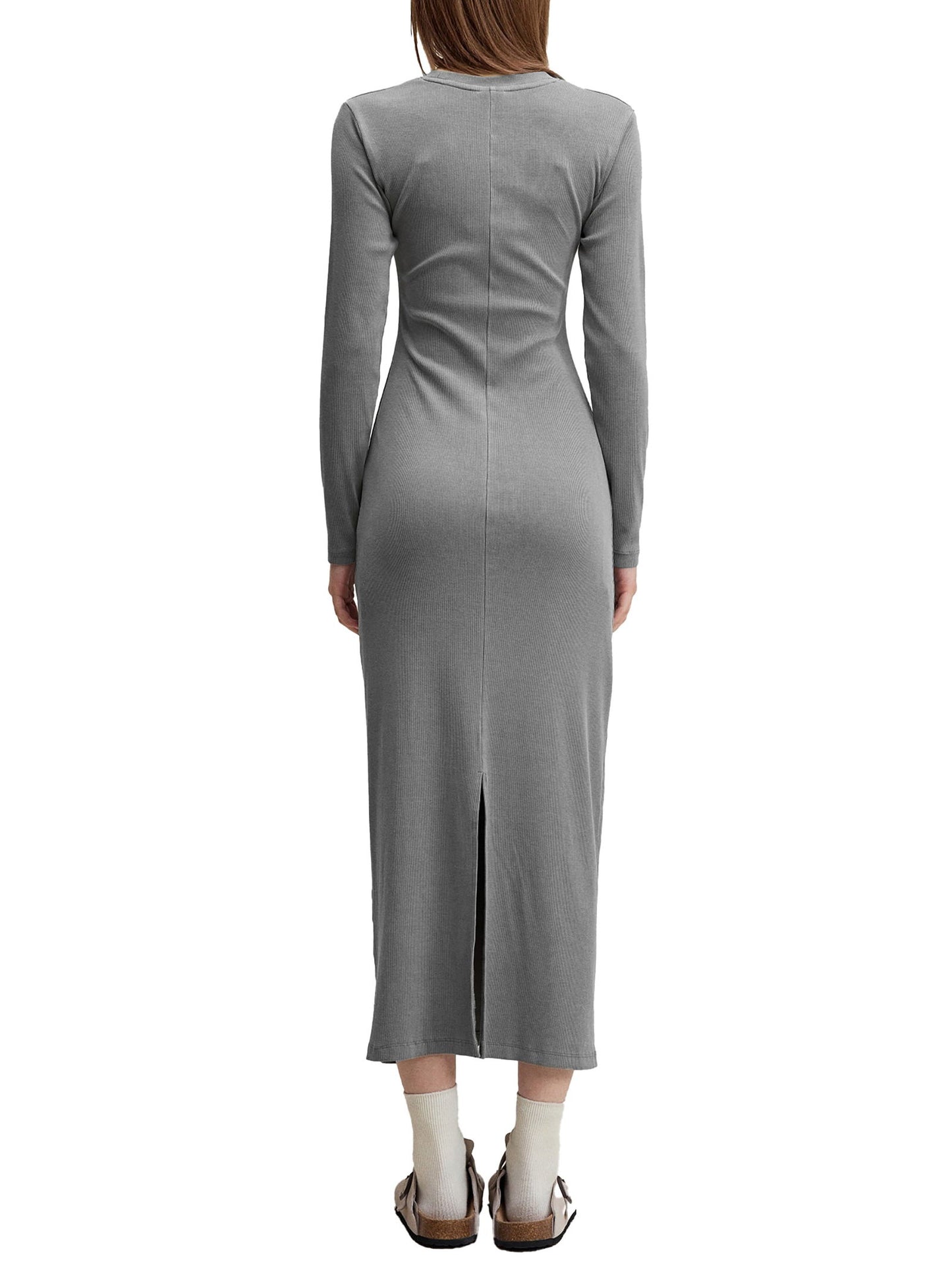Dyed Washed Slit Maxi Dress - ClaimedbyGodDesigns