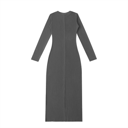 Dyed Washed Slit Maxi Dress - ClaimedbyGodDesigns