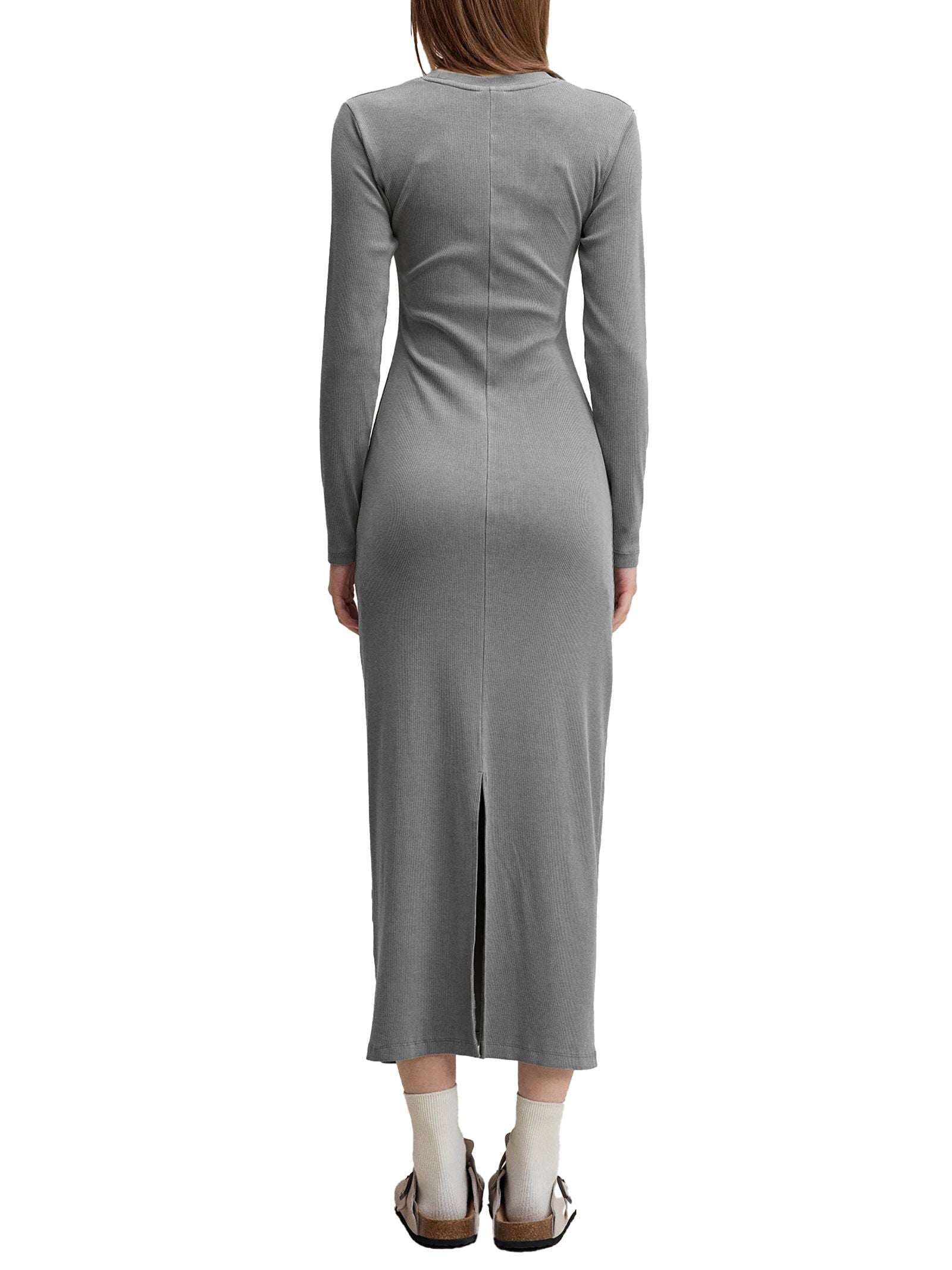 Dyed Washed Slit Maxi Dress - ClaimedbyGodDesigns