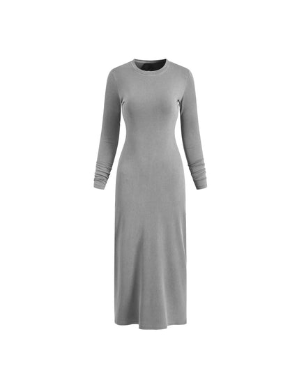 Dyed Washed Slit Maxi Dress - ClaimedbyGodDesigns