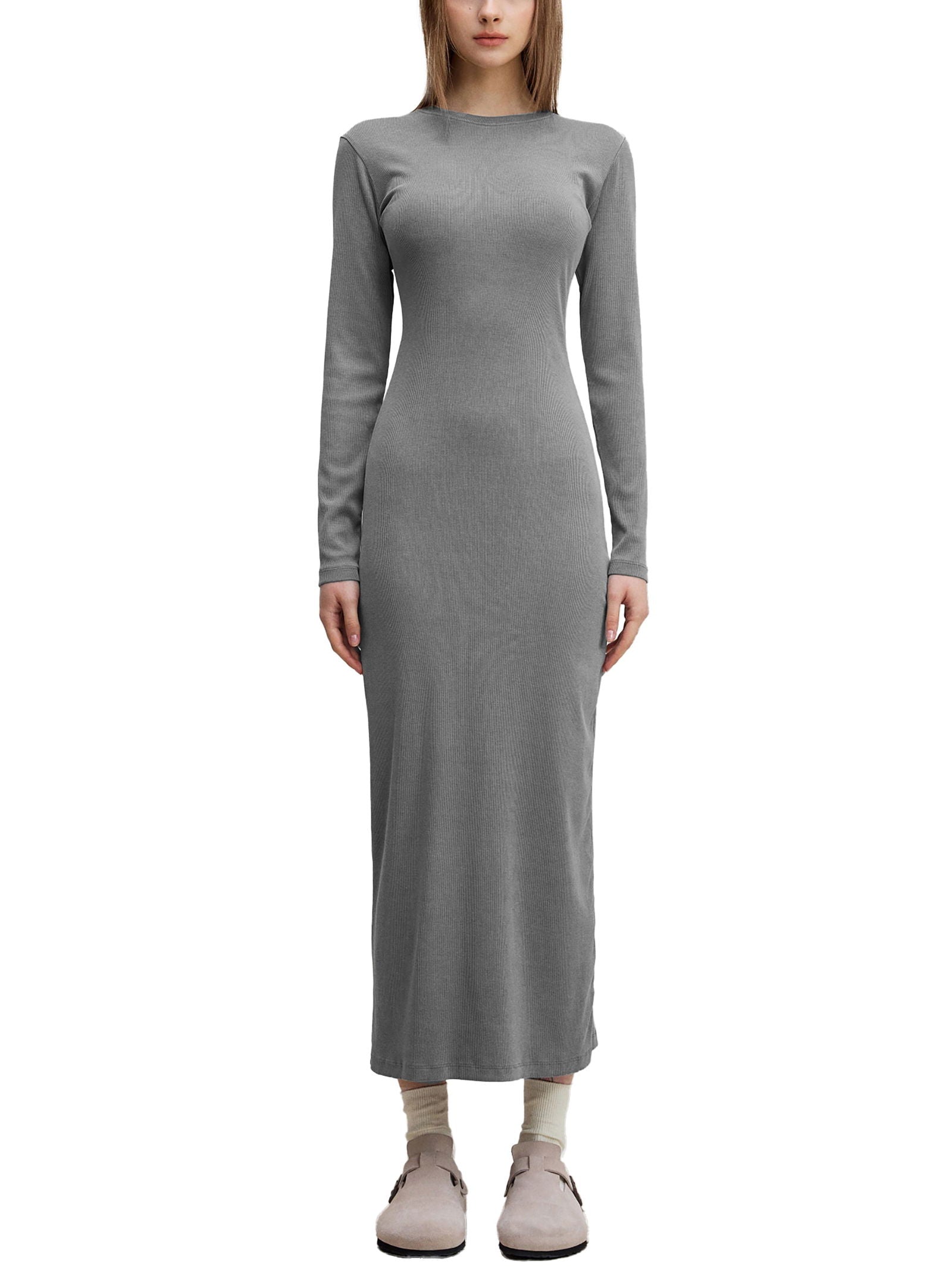 Dyed Washed Slit Maxi Dress - ClaimedbyGodDesigns