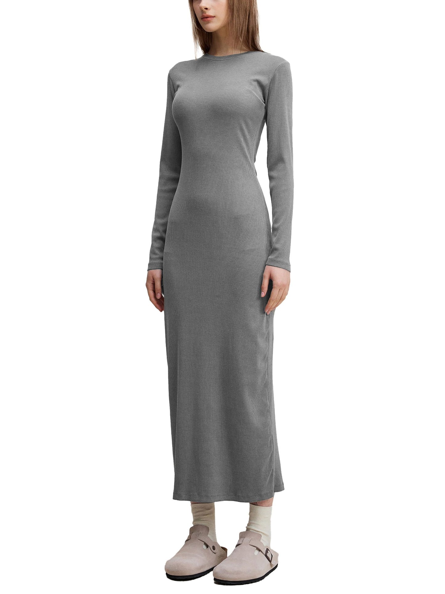 Dyed Washed Slit Maxi Dress - ClaimedbyGodDesigns
