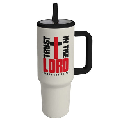Proverbs 16:20 Trust In The Lord Christian 40oz Tumbler - Claimed by God Designs